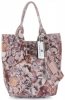 Kožené kabelka shopper bag Vittoria Gotti pudrová růžová 8298